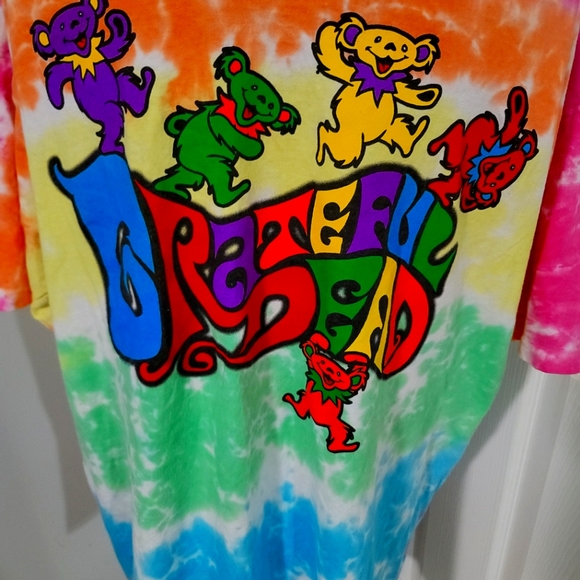 Grateful Dead Shirts Grateful Dead Liquid Blue Bears Jamboree Size